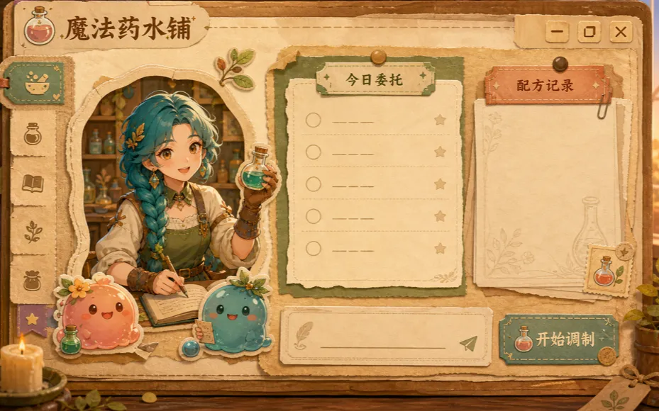 魔法药水铺 Potion Workshop Codex theme preview